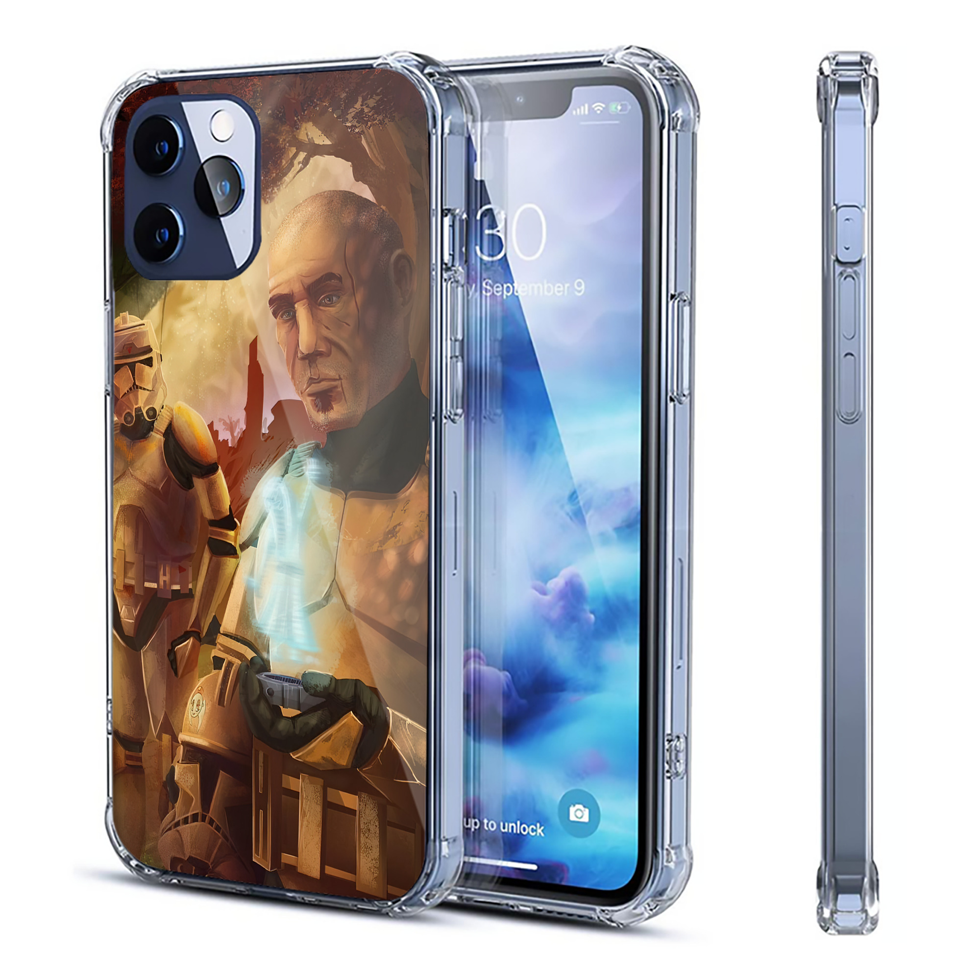 （画像用） スター・ウォーズ Star Wars 【iPhone 12シリーズ対応】透明スマホケース（クリアソフトケース）